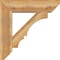 Ekena Millwork Balboa Slat Rough Sawn Bracket w/ Offset Brace, Western Red Cedar, 8"W x 30"D x 30"H BKT0806X30X30BOA06RWR - alternate 4